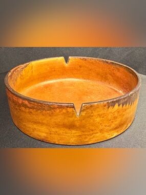 Marcello Fantoni Italian Pottery Ashtray • Signed “Fantoni Italy for Raymor”